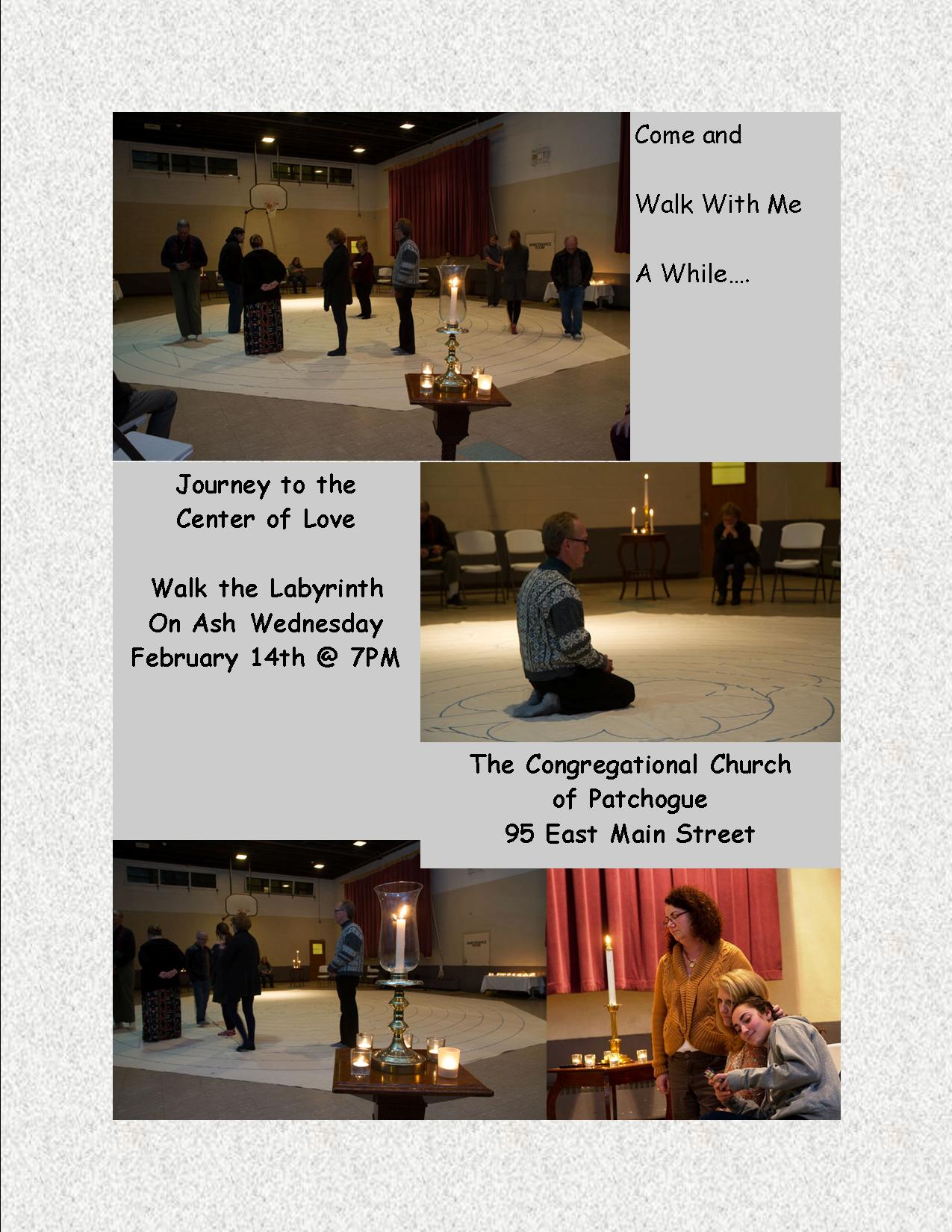 Ash Wednesday Service & Walk the Labyrinth